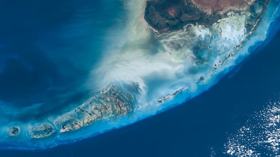 Satellite Image of Florida Keys
