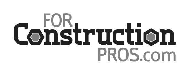 Greyscale logo for For Construction Pros