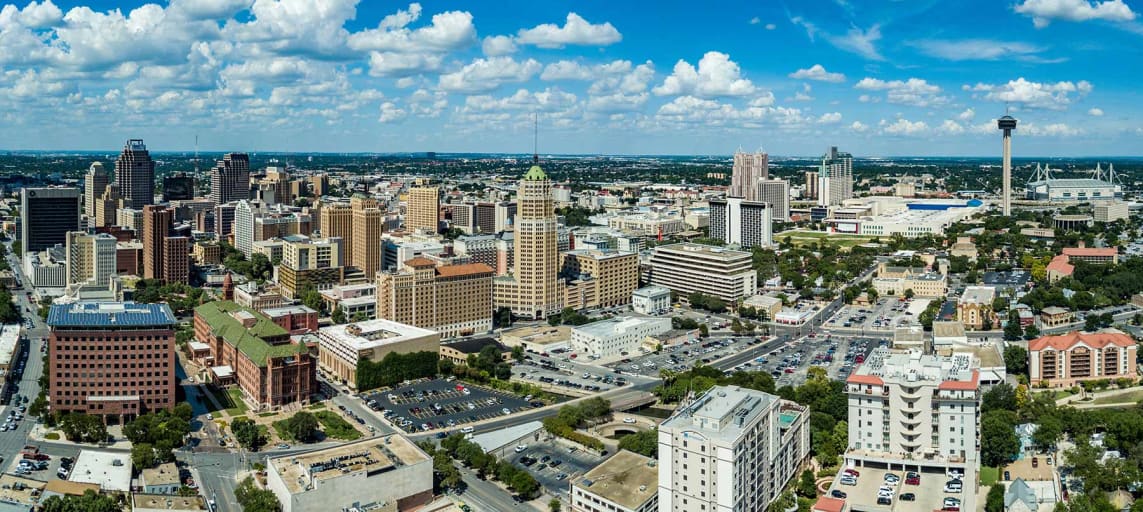 City view of San Antonio Texas